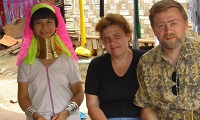 Андрей Масалович 2004 июль Таиланд Экспертная группа АТЭС, Майхонсон, в гостях у племени длинношеих