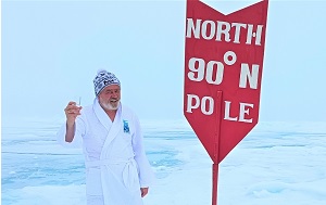 Андрей Масалович Северный Полюс - 2023 на атомном ледоколе 50 лет Победы